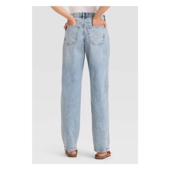 Universal Thread Mid-Rise Patchwork 90's Baggy Jeans (Medium Wash - 4 Regular) - Picture 2 of 12